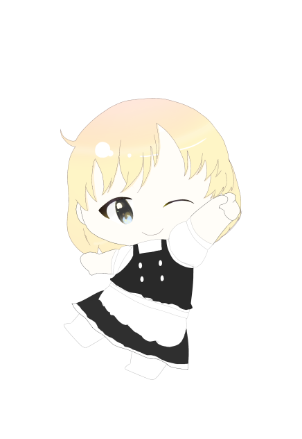 霧雨　魔理沙　(立ち絵風)