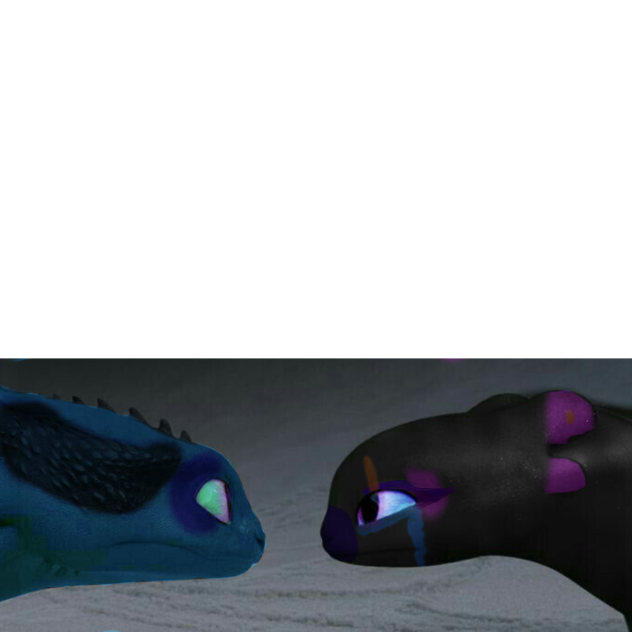 An ocean fury meets a crying night fury