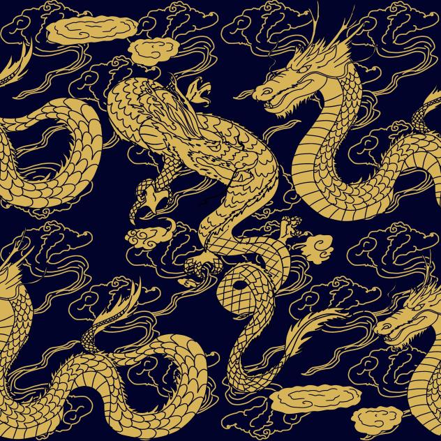 Chinese dragon pattern 2