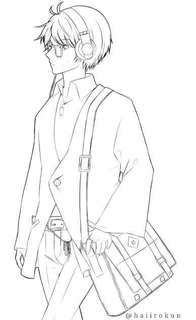 私服（塗り絵）