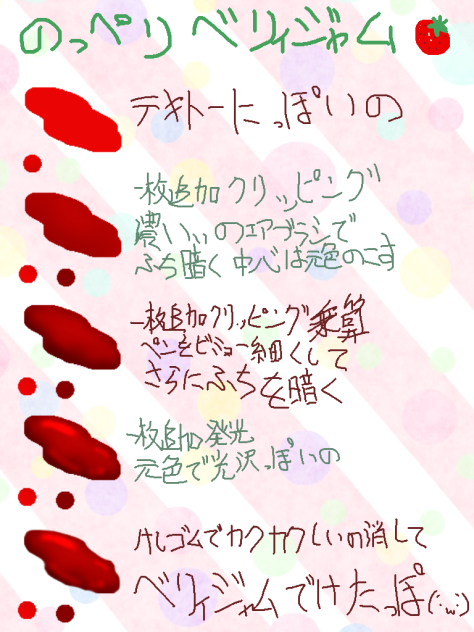 ジャムをこぼしてみよう。