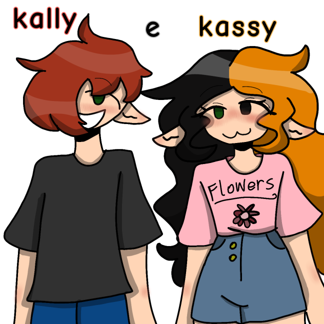 ❤️~kally~❤️ e 🖤~kassy~🧡