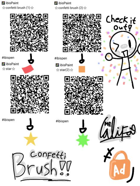 confetti brushes - ibisPaint
