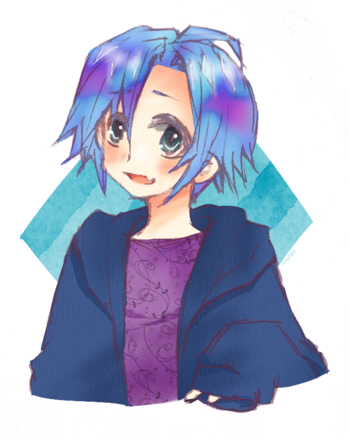 八重歯の男の子