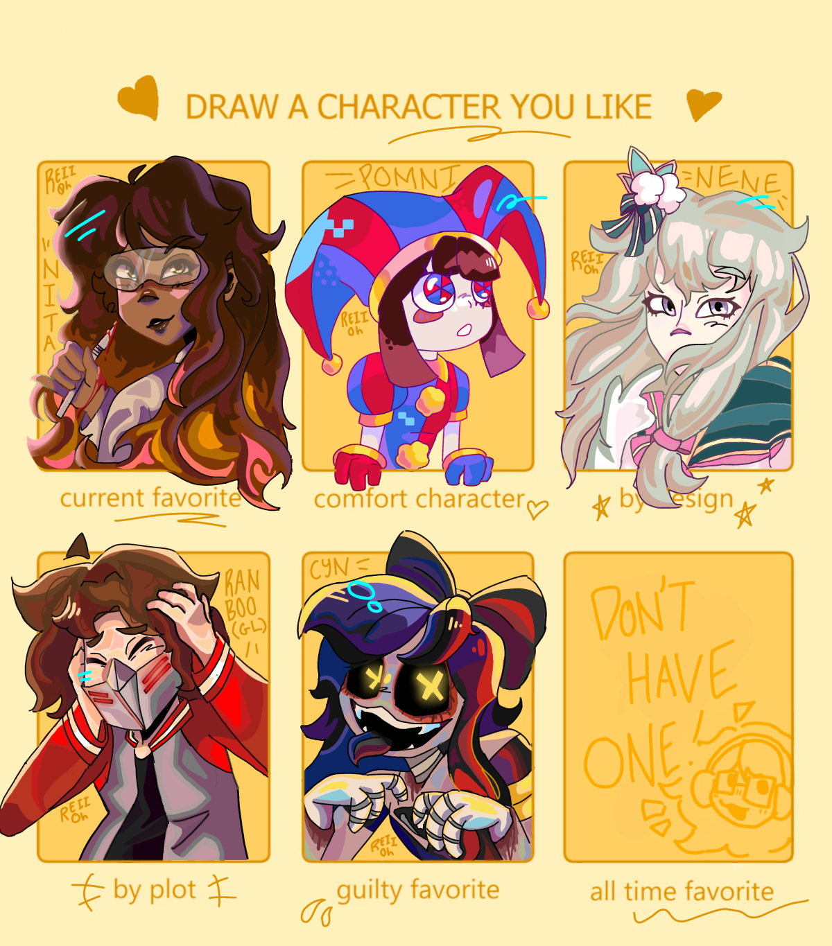 Drawing challenge - favorites - ibisPaint