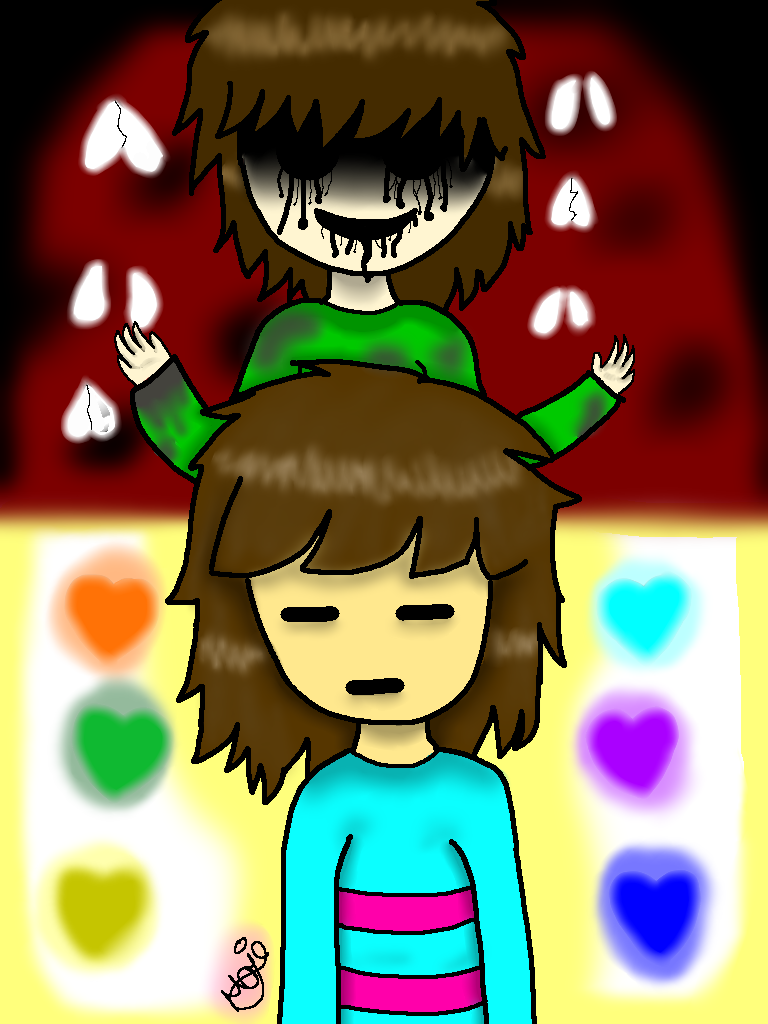 Undertale Frisk and Chara - ibisPaint
