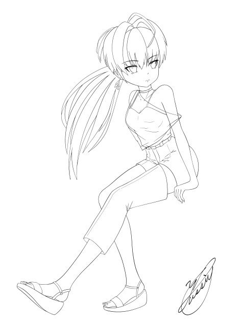 Before Summer Comes（線画）