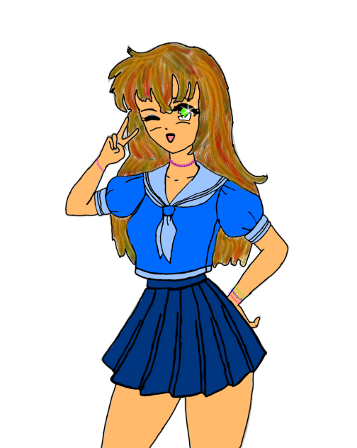 cute school girl