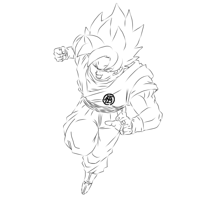 Drawing Goku Part 2