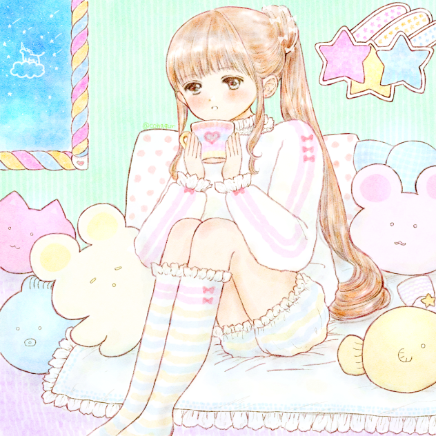 ゆめかわいいルームの女の子。