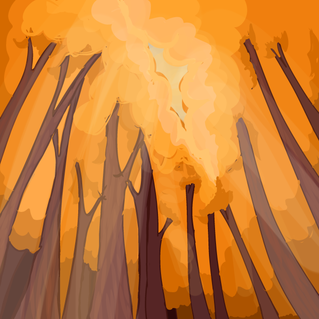 Autumn forest - ibisPaint