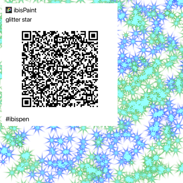 Glitter star brush ibisPaint
