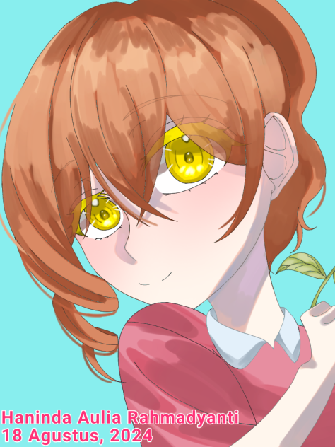 Girl Holding a Flower