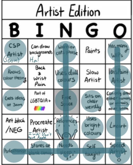 Artist Bingo