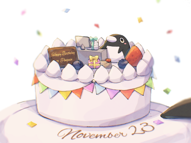 ペンギン誕生日イラスト2022