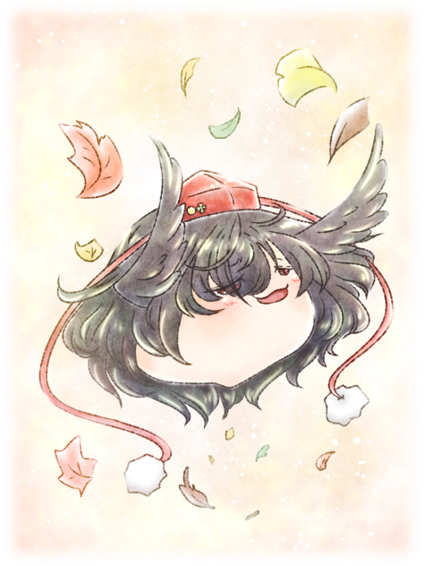 落ち葉遊び