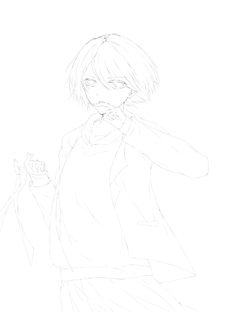 包帯（リメイク）　線画