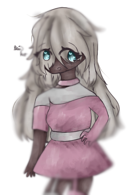 A Girl with beautiful Hair