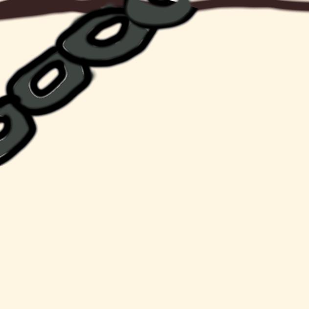 punching bag on a chain,