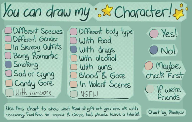You can draw my oc’s
