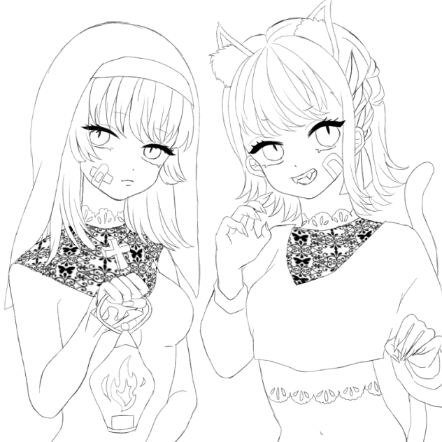 シスターx化け猫 happy Halloween✴︎