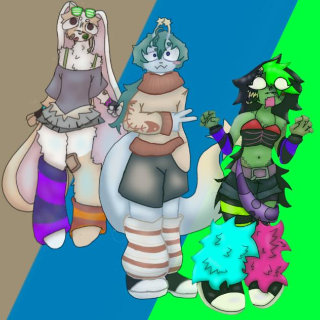 Yary, Milo, and Yumiko - artfight attack