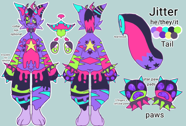 my fursona jitter