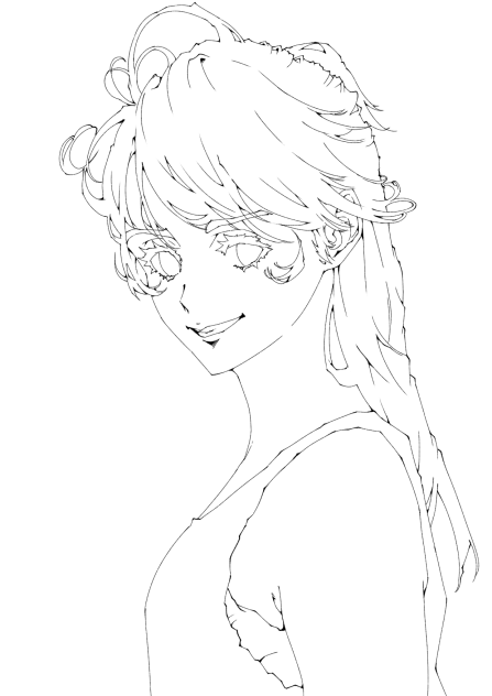 線画(塗り絵)④