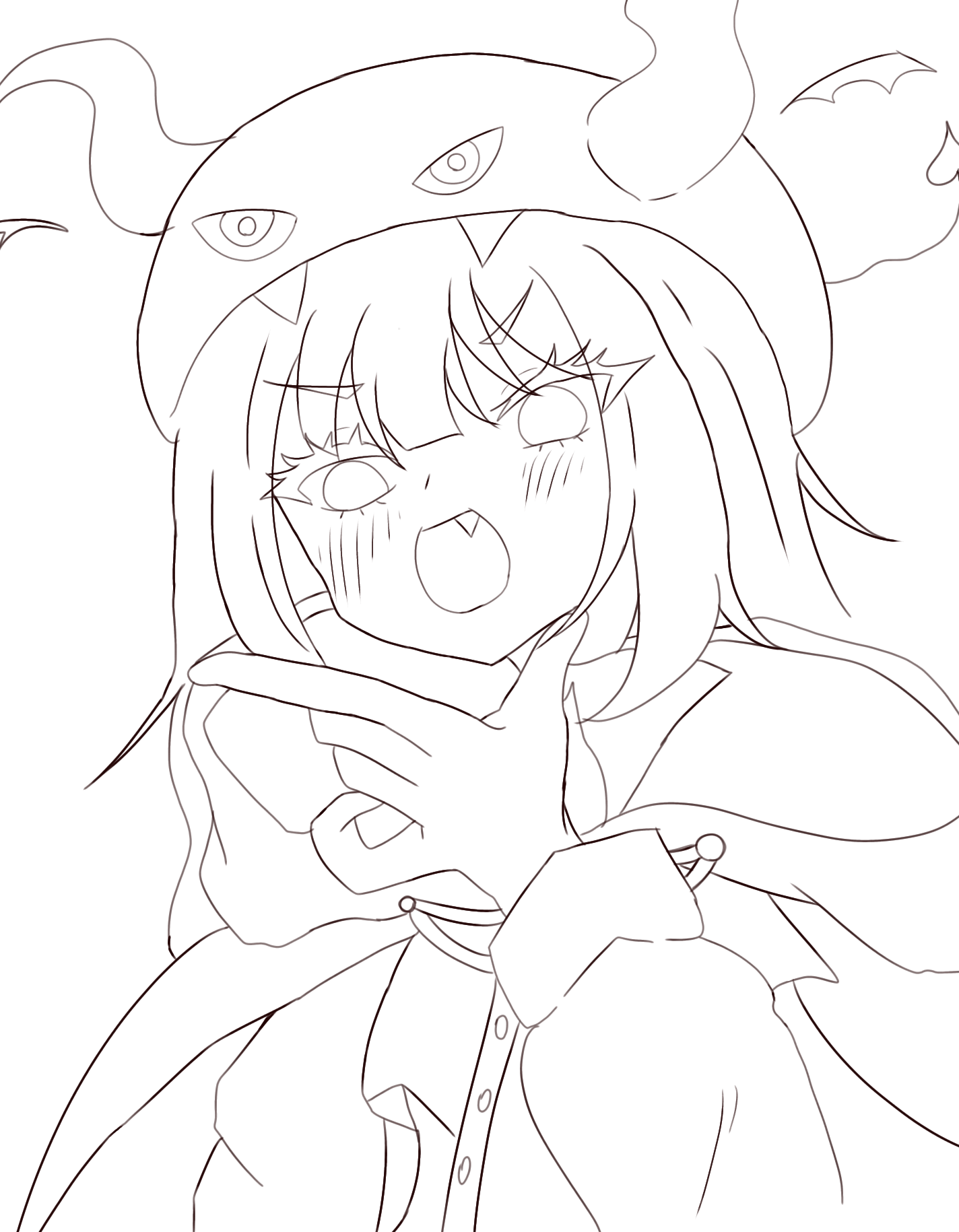 墨絵アート　～ビビアンちゃん～ このちゃん線画 - ibisPaint