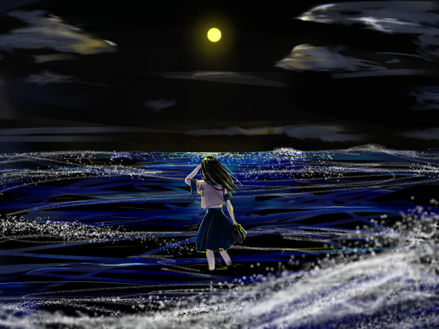 海に溶ける