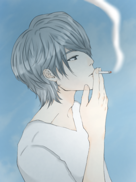 煙草男子塗らせて頂きました