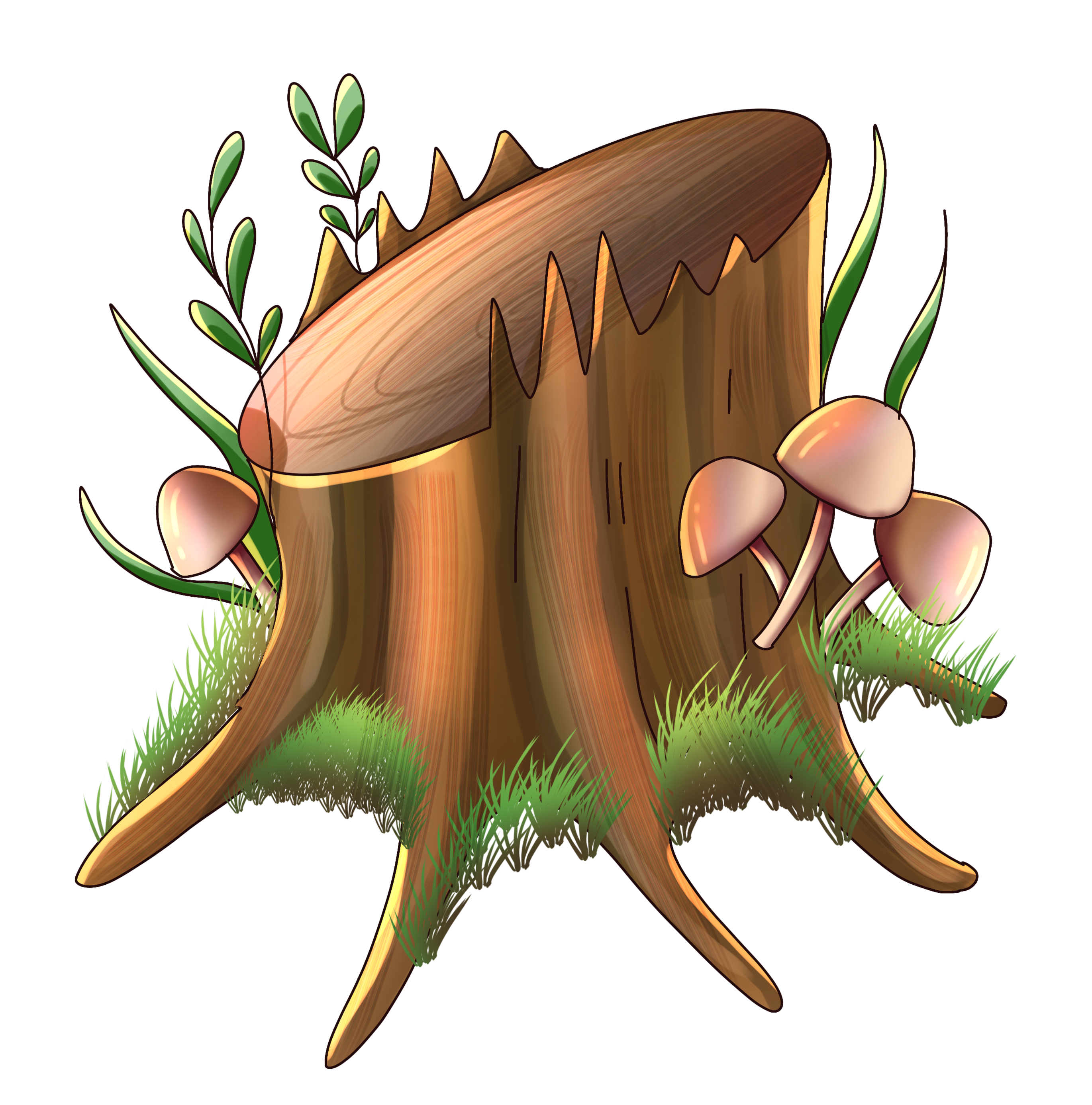 Tree stump - ibisPaint
