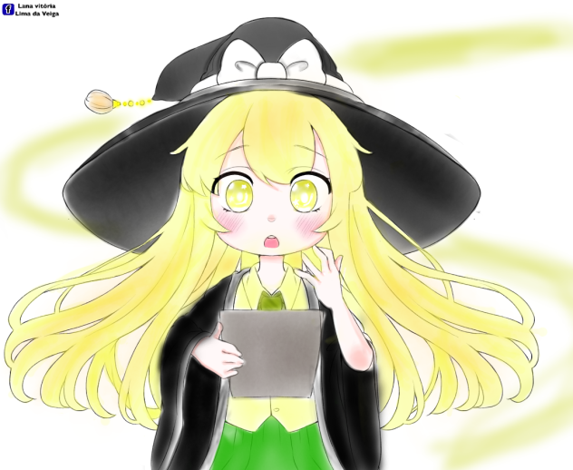 ぬり絵  東方  魔理沙