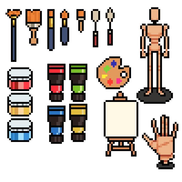 art pixel icons - ibisPaint