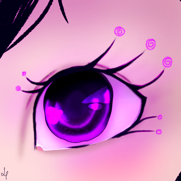 Purple eye
