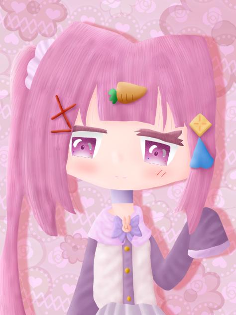 『あいり』さんの線画を塗りました