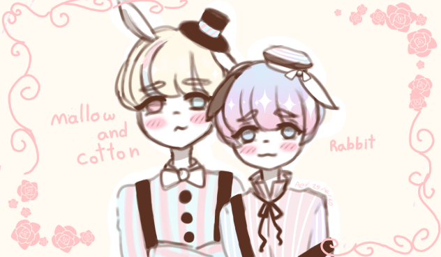 mallow and cotton rabbit🐰 - ibisPaint