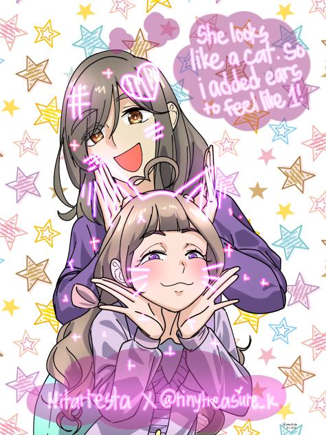 Me & @tinytreasure_k Selfie 11(Colored)