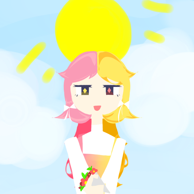 Pink and yellow