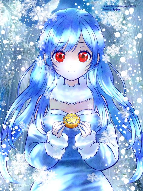 星川様の神線画色塗りさせて頂きました〜♡