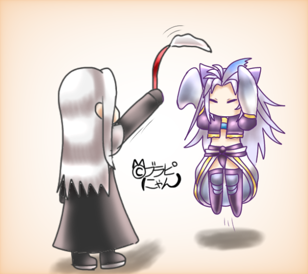 【DFF】セフィロス&ちび猫クジャ【ブラピにゃん】