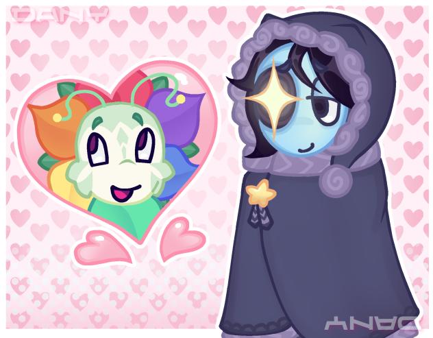 redraw of my moonflower art