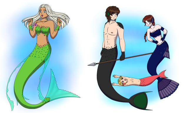 MerMay - SK Merpeople [Speedpaint]