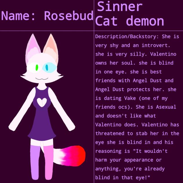 Rosebud updated character thing