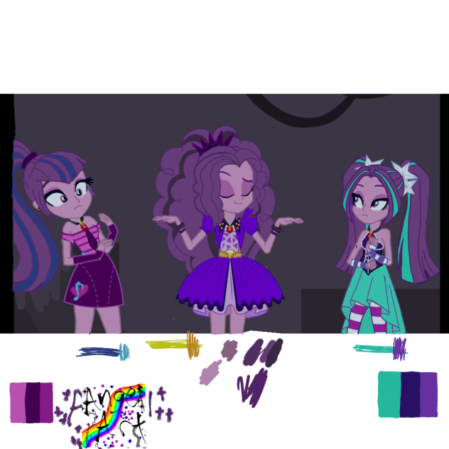 MLP fan art rainbow rocks