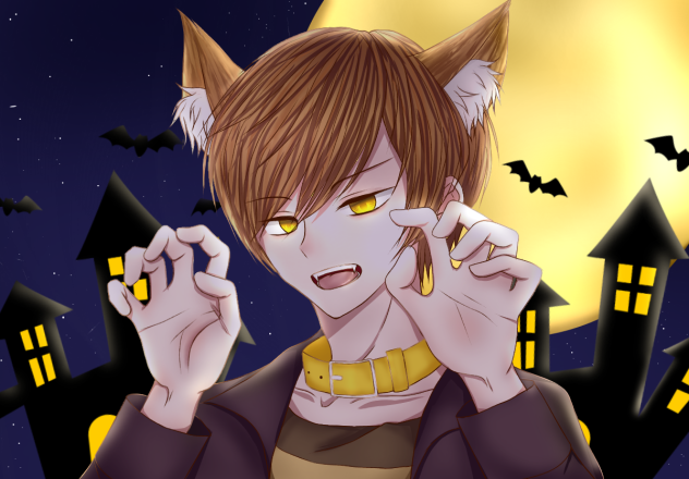 るぅとくん×狼男 ハロウィン
