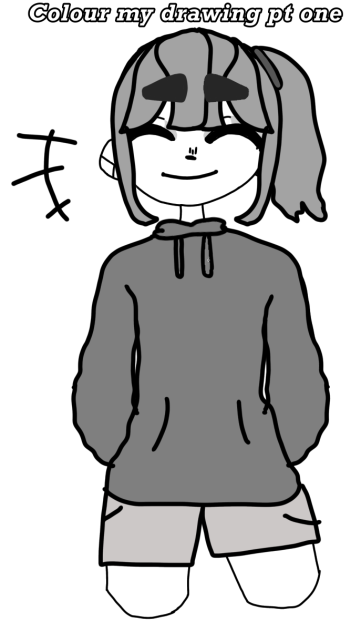 Colour my drawing (it’s crappy Ik 👍)