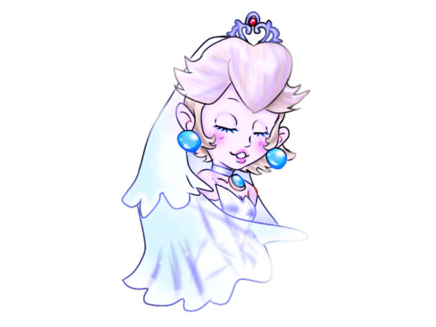 Wedding peach sticker