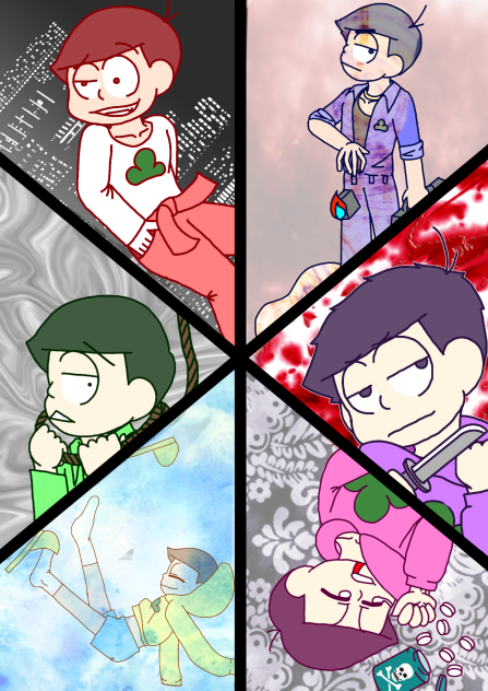 【六つ子】鬱松注意【自分絵】