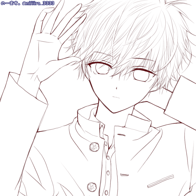 昼寝5秒前(lineart)